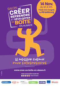 Affiche du salon créer, reprendre et développer sa boîte 2022